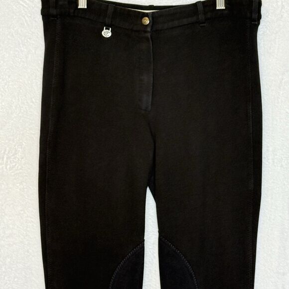 On Course Cotton Black Riding Pants Breeches Women’s Size 30 long Equestrian - Picture 4 of 16